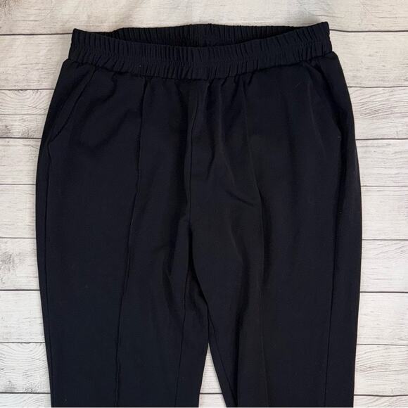 Universal Standard Women's Mock Workwear Pants Joggers Black Size Small 14-16 - Picture 4 of 9